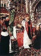 MASTER of Saint Gilles The Mass of St Gilles oil painting on canvas